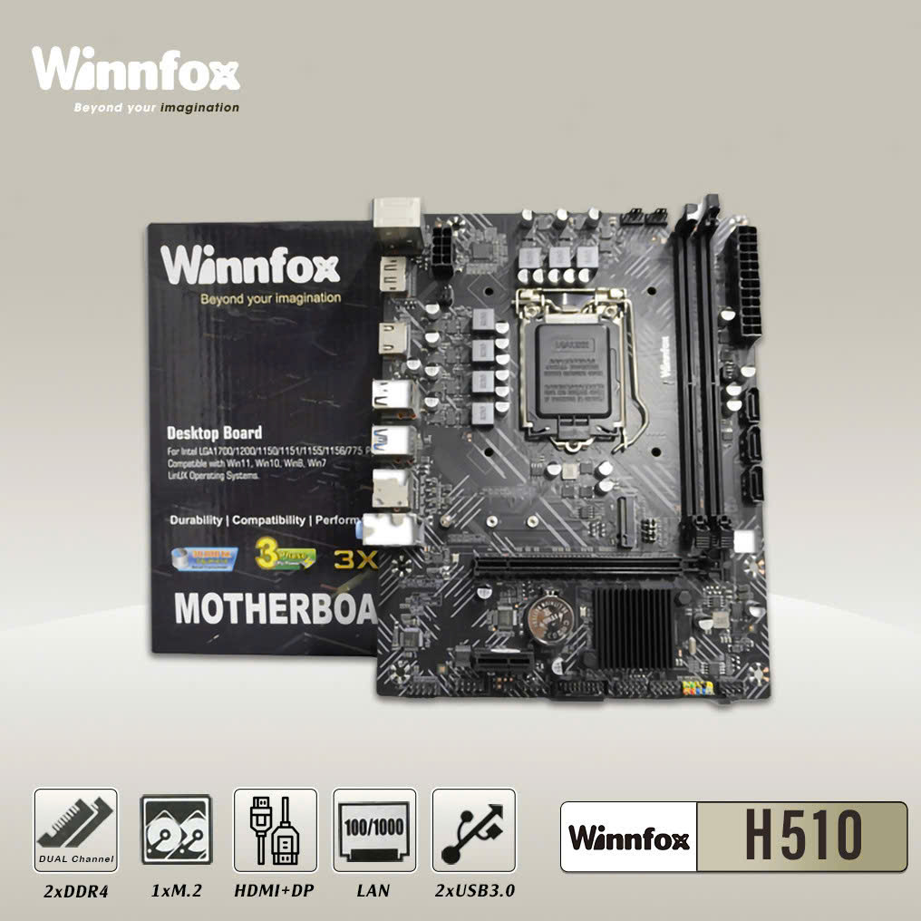 Review Mainboard Winnfox H510 - Ổn Định Cho Intel Thế Hệ 10 và 11